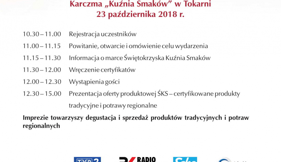 „Świętokrzyska Kuźnia Smaków - lokalna marka” w Tokarni