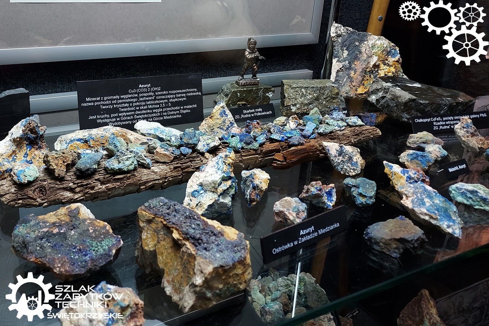 Minerały na ekspozycji Izby Górnictwa Kruszcowego